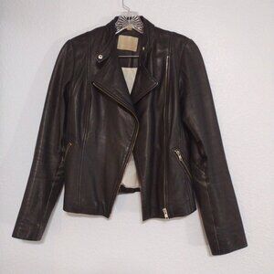 Soia & Kyo Black Leather Jacket | Size:  XXS | Biker Jacket